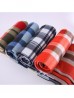 Double Sided Queen Size Plaid Flannel Blanket